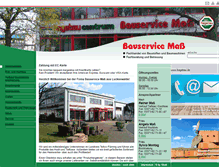 Tablet Screenshot of bauservice-mass.de